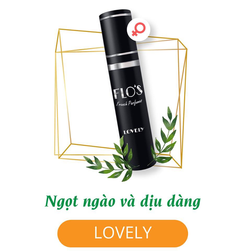 NƯỚC HOA PHÁP FLO'S _ LOVELY – 𝐍𝐠ọ𝐭 𝐧𝐠à𝐨 𝐯à 𝐝ị𝐮 𝐝à𝐧𝐠.