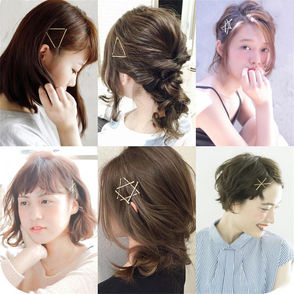 Bộ 24 kẹp tóc kim loại nhiều màu sắc thời trang tùy chọn tiện dụng cho nữ