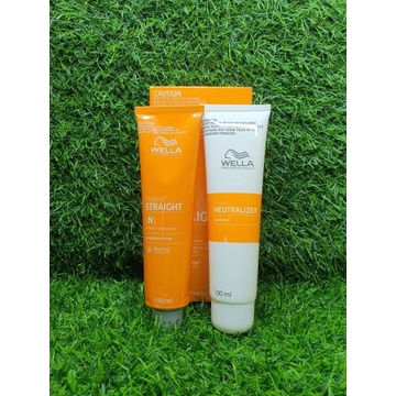 Bộ duỗi tóc Wella Creatine Straight 100ml x2