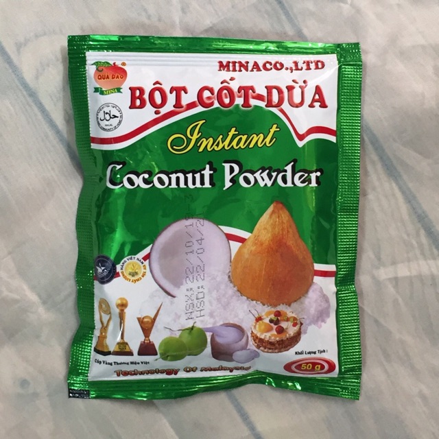 Bột Cốt Dừa Mina 10 gói 50g