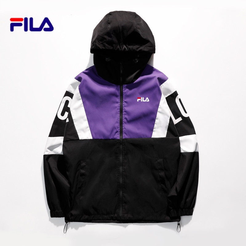 Áo khoác gió FILA 100% cotton thời trang cho nam nữ