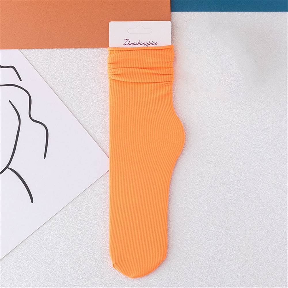 Vớ Nhung Mềm Mỏng Thoáng Khí Màu Trắng Đen Phong Cách Harajuku Mùa Hè Cho Nữ