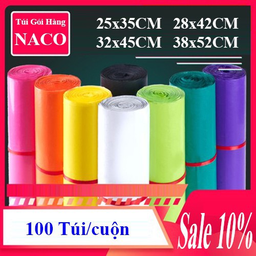 Túi Niêm Phong Sản Phẩm Chuyển Phát Nhanh COD - NACO - Loại 1 - Size Nhiều Màu - NCS028