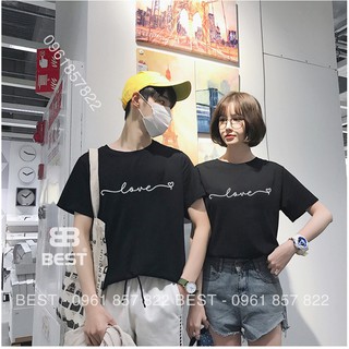 Áo đôi love chất mịn đẹp giá tận xưởng