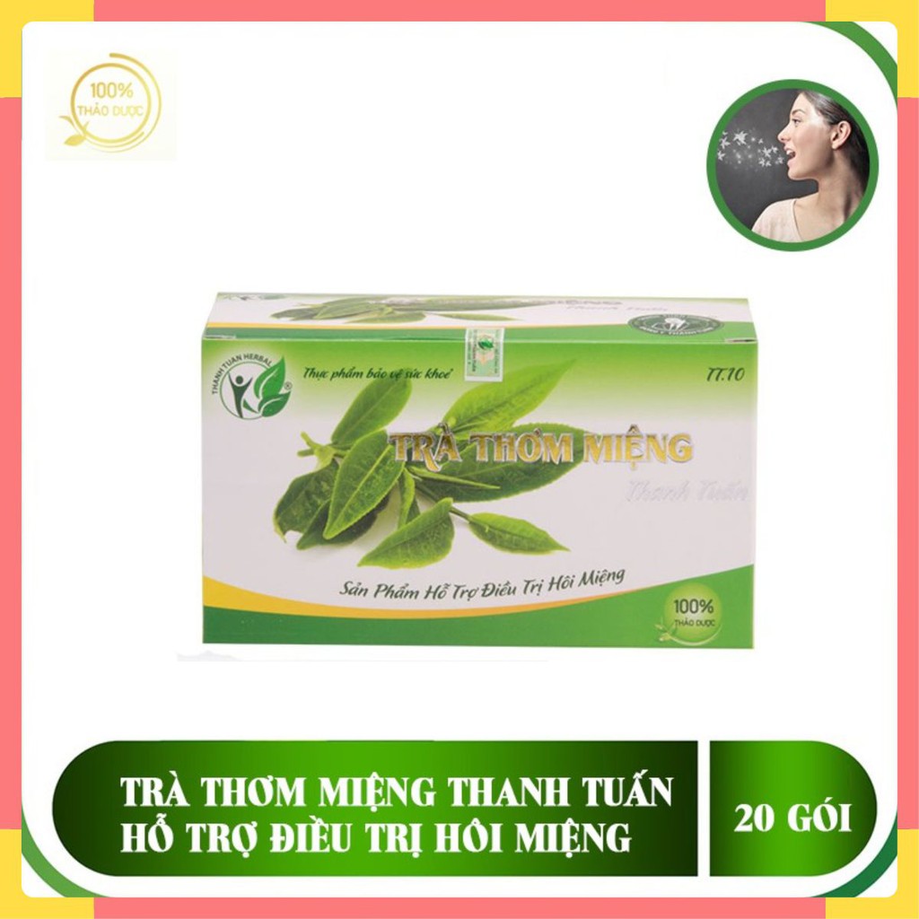 [ Hình thật ] Trà Thơm Miệng Thanh Tuấn – Hỗ Trợ Điều Trị Hôi Miệng cao cấp