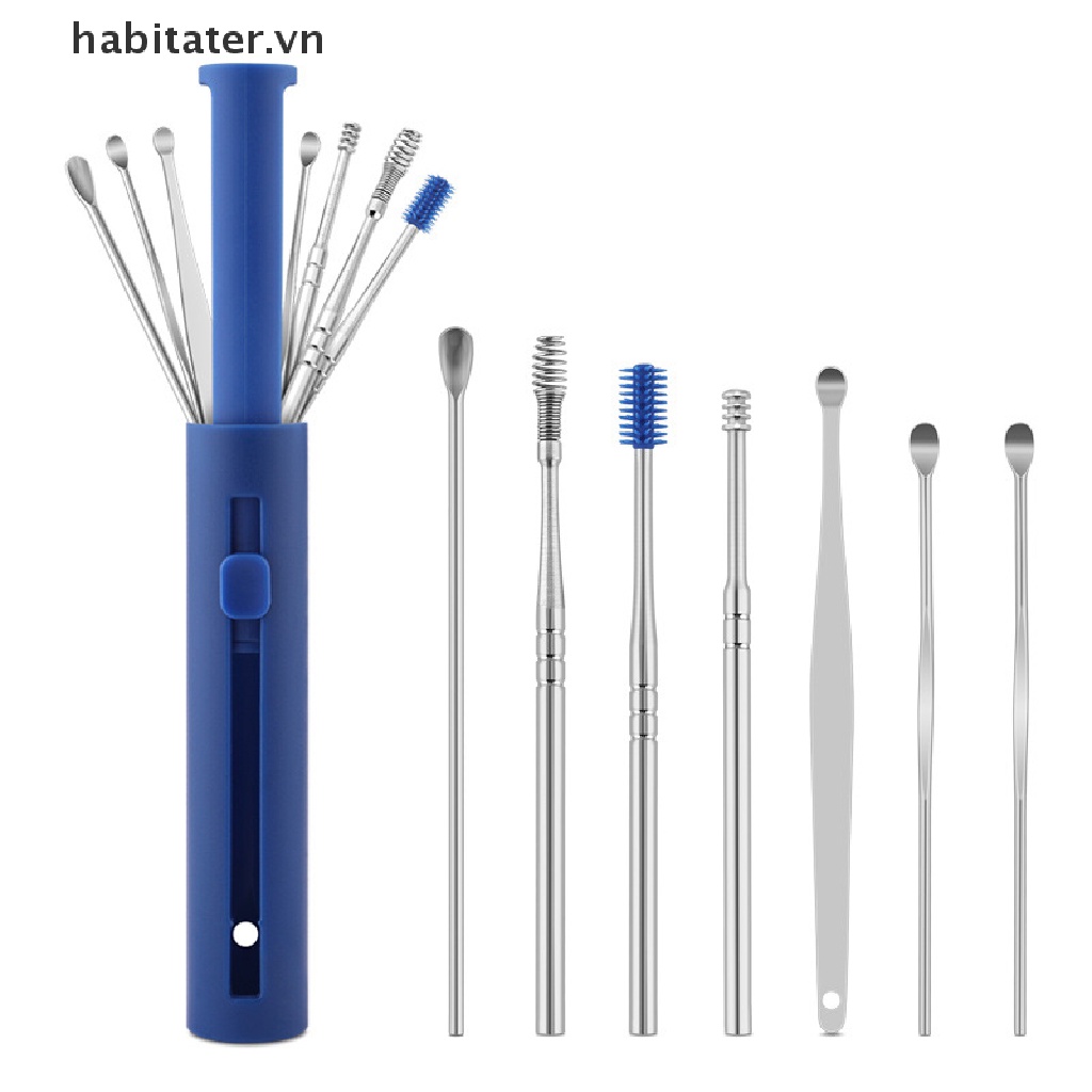 Set 6 / 7 Dụng Cụ Lấy Ráy Tai Bằng Inox Tiện Dụng