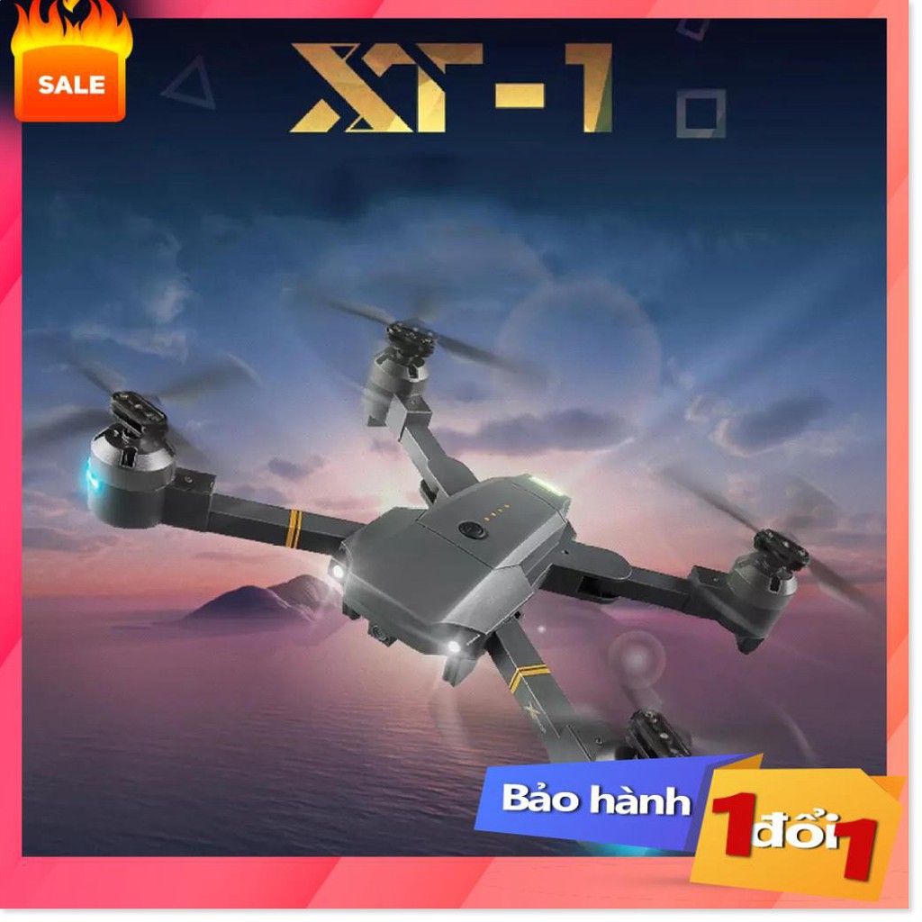 ✔️ [Top sale] -  Flycam mini, Máy bay điều khiển từ xa XT-1 kết nối Wifi quay phim chụp ảnh Full HD 720P