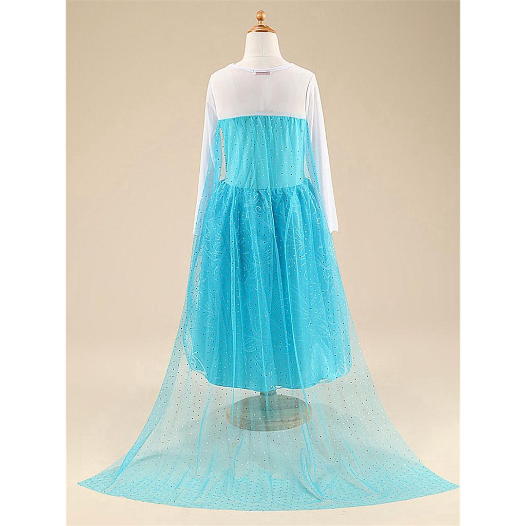 WFRV Kids Girls Dress Frozen Elsa Anna Cosplay Party Princess Halloween Fancy Dress