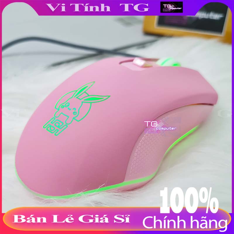 Chuột máy tính màu hồng dùng cho PC – Laptop Siêu cute đáng yêu Vi tính TG
