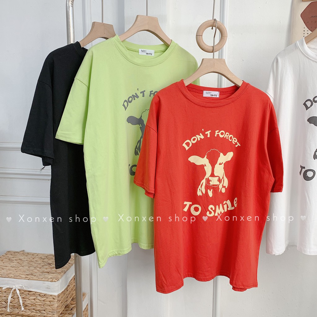 Áo thun nữ, áo form rộng dễ thương chất vải mềm mịn thoáng mát XONXEN SHOP freesize mã 01