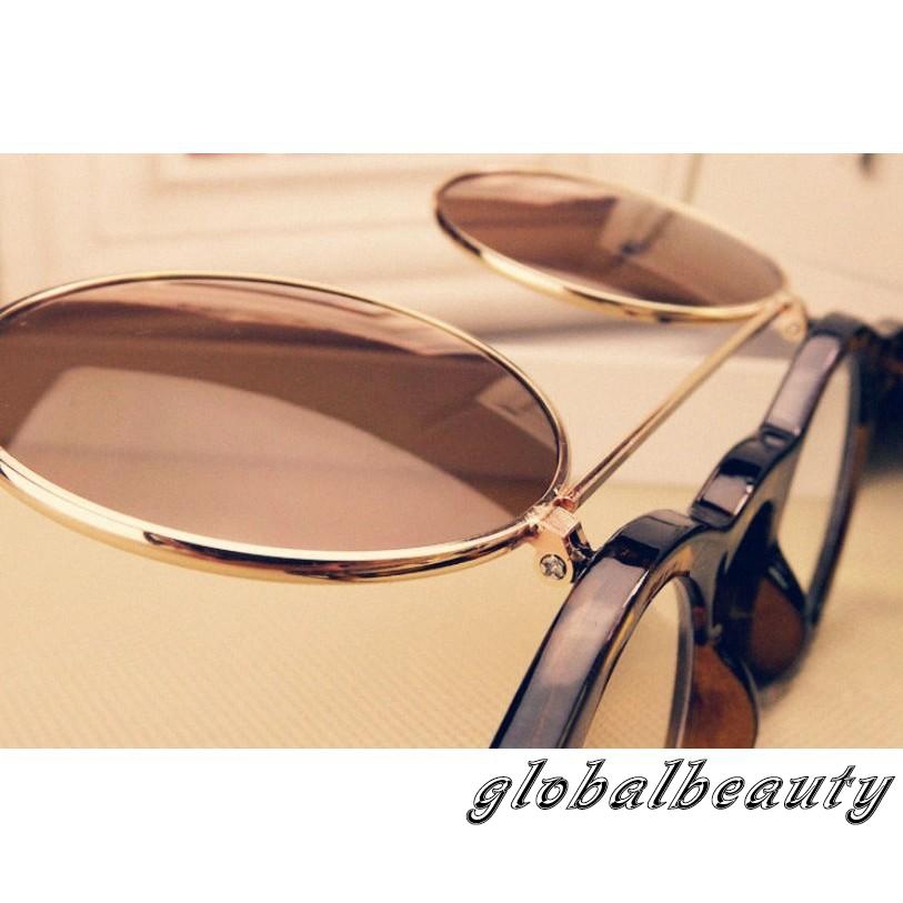 Kính mát 2 trong 1 phong cách cổ điển cho nam và nữ