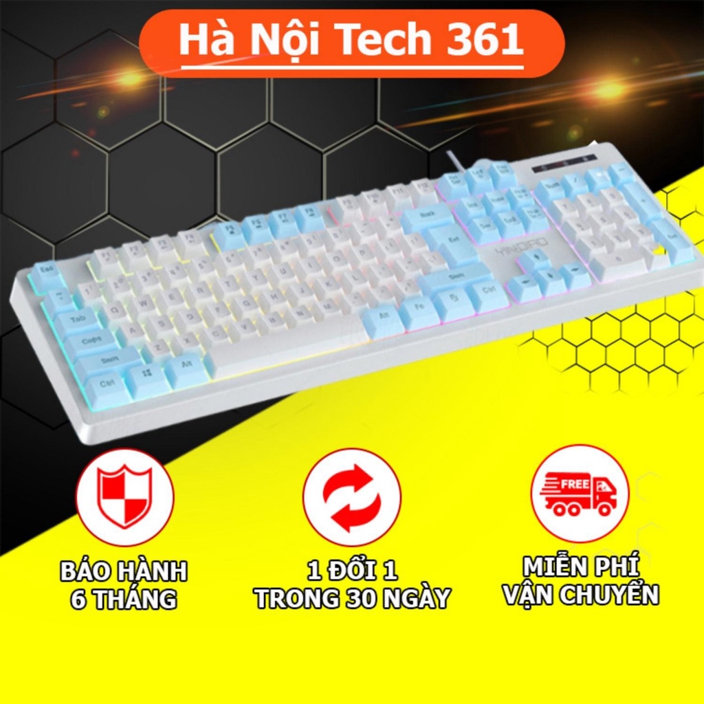 Bàn phím máy tính gaming có dây K200 led nhiều màu phù hợp với game thủ và dân văn phòng