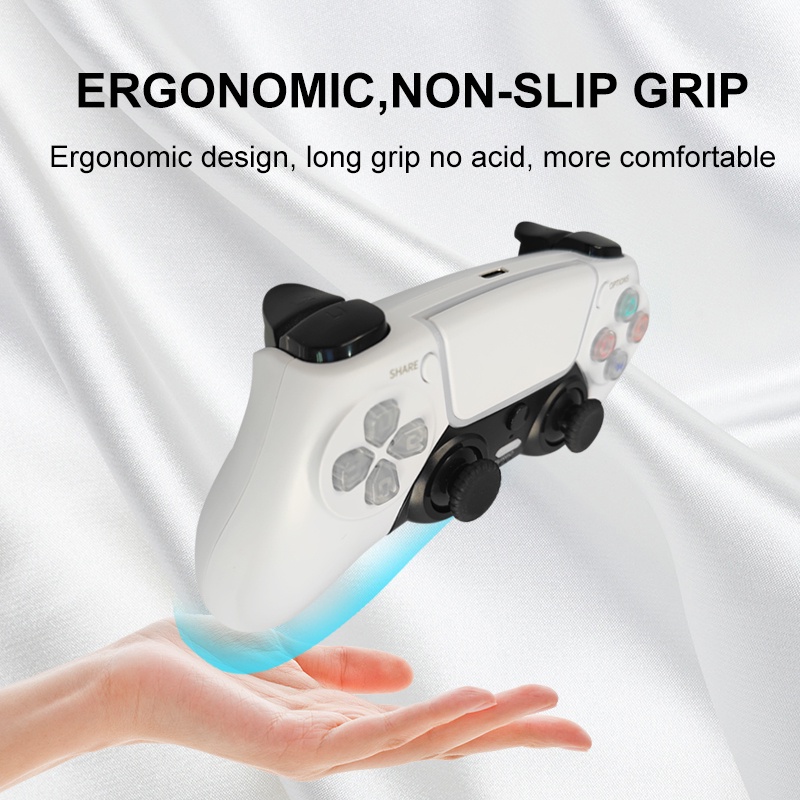 Cần Điều Khiển Không Dây Tay Cầm Chơi Game Bộ Điều Khiển Bluetooth Với Chức Năng Turbo Rocker 3d Cho Ps4 Ps3 Điều Khiển Trò Chơi Rung Kép Không Chậm Trễ Okase
