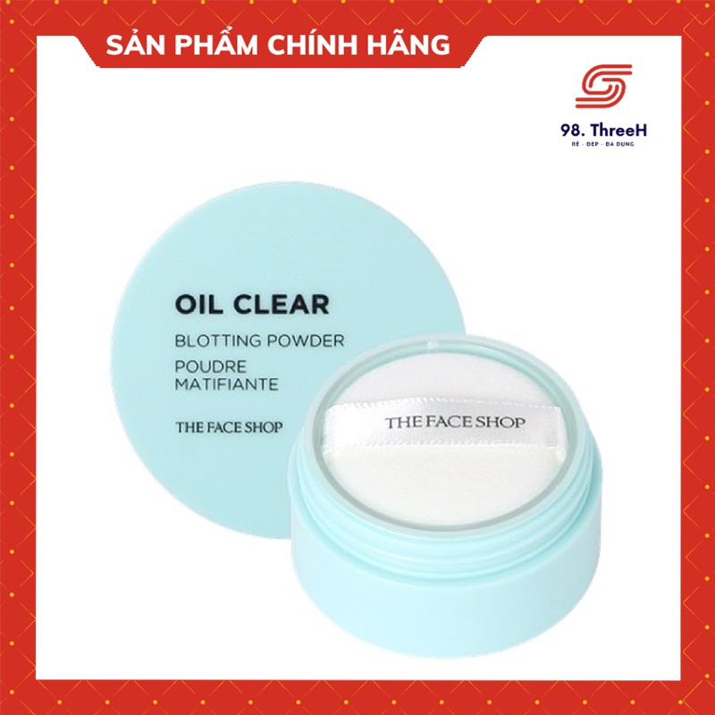 Phấn Phủ Nén Kiềm Dầu The Face Shop Oil Clear Smooth & Bright Pact SPF30 PA+++ 9g. -98.ThreeH Cosmetic