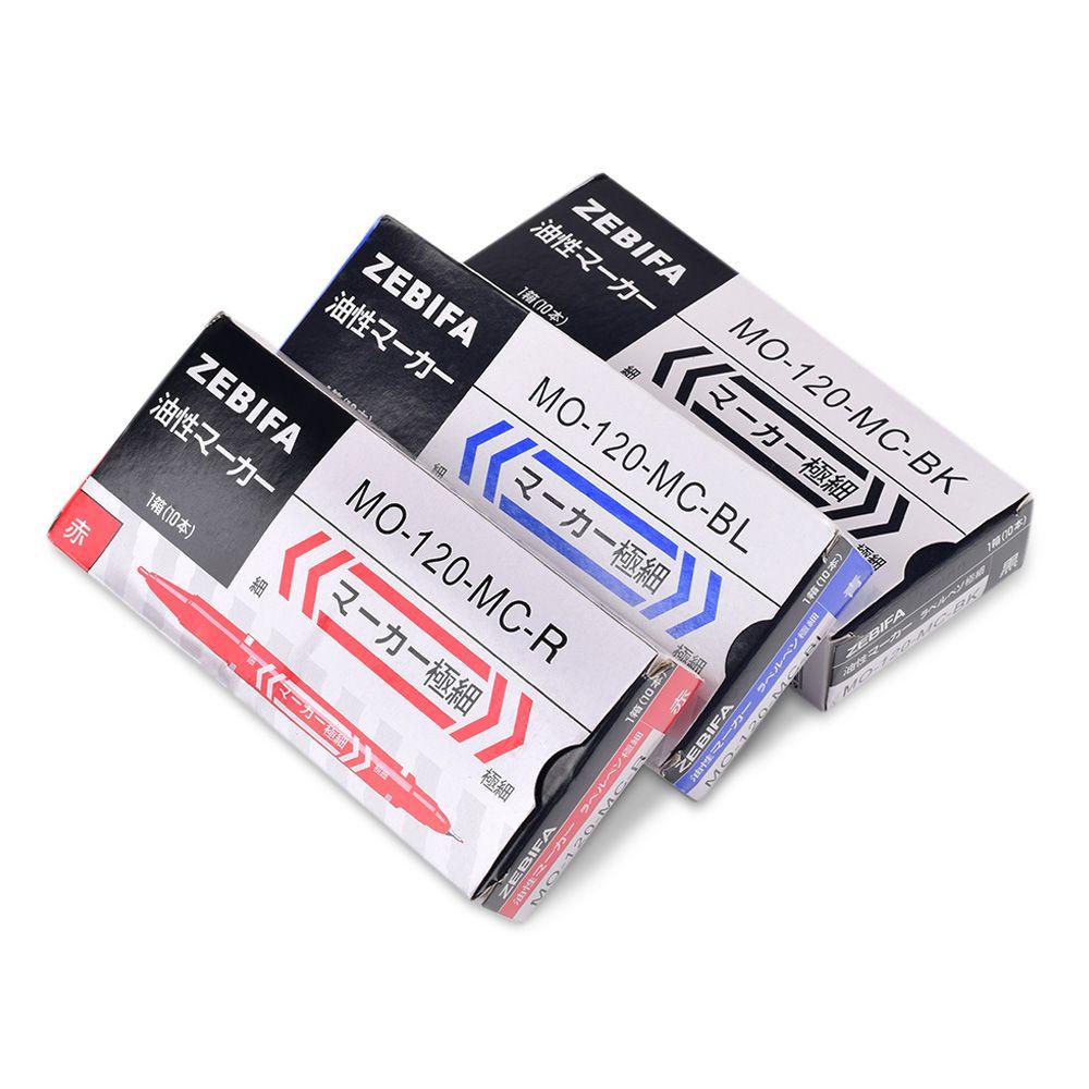 QQMALL Bút Đánh Dấu Hình Xăm Ngòi Mảnh Chống Nước Màu Đen / Đỏ / Xanh Lam
