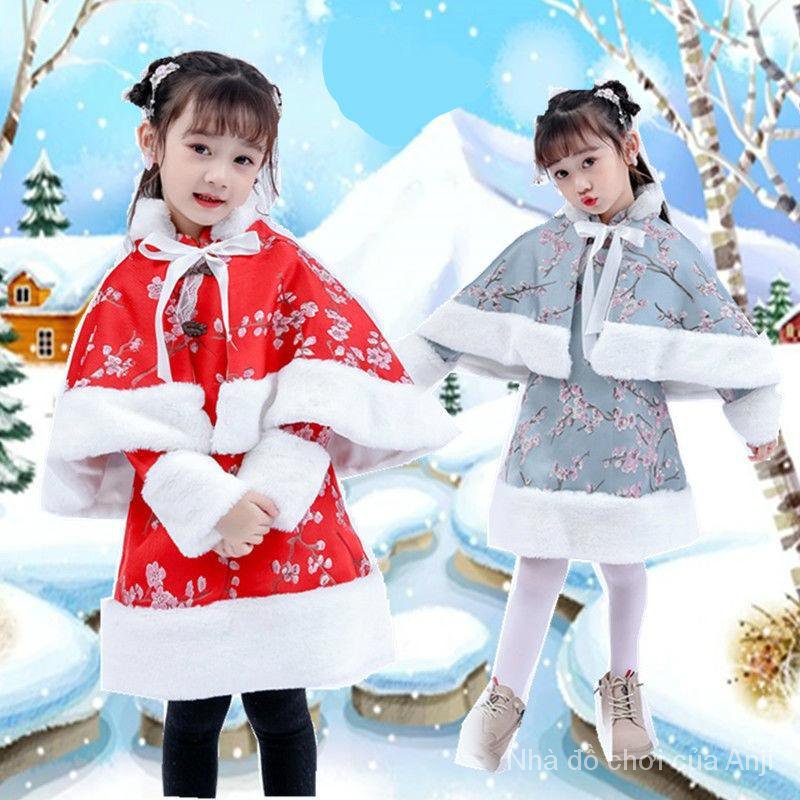 Girl Autumn And Winter Clothing Thick Velvet Princess Suits