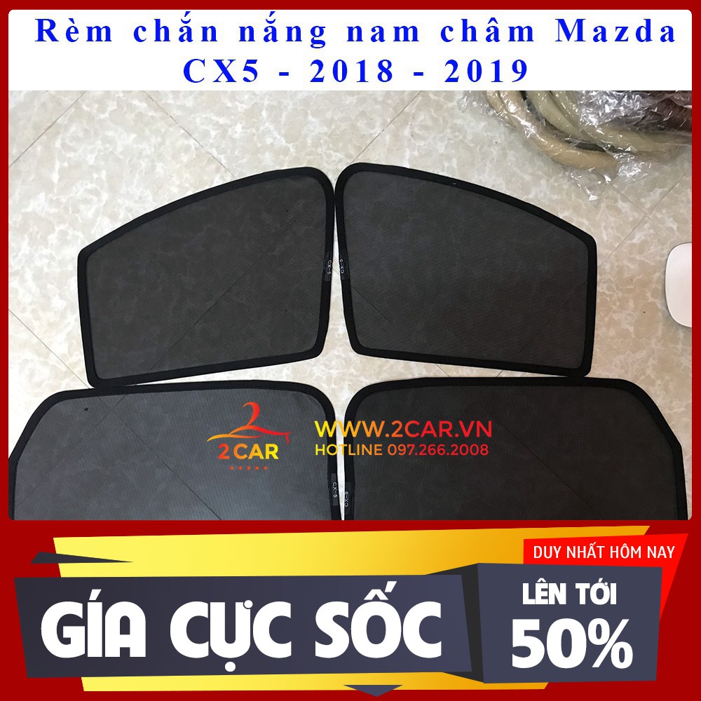 [Rèm ô tô] Rèm che nắng, rèm chắn nắng xe Mazda Cx5 2015-2020 có hút nam châm