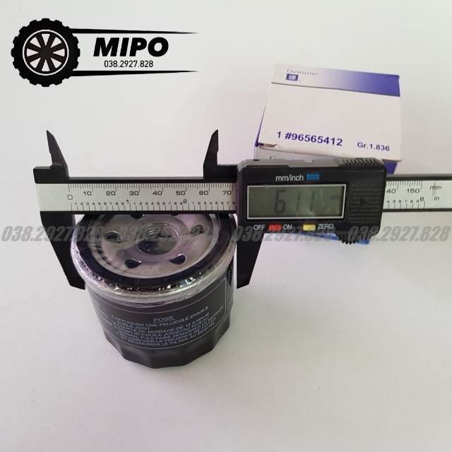 Lọc nhớt động cơ xe Matiz 1,2,3 (1998-2010), Spark(2008-2010) (Mã: 96565412/96570765/25183779)