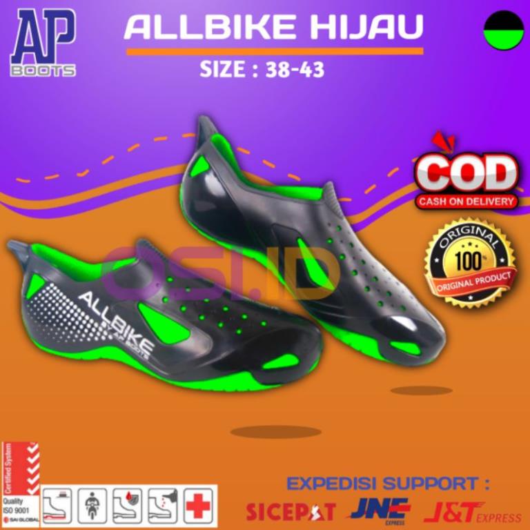 Osi.id Giày Bốt Đi Xe Đạp Leo Núi AP ALLBIKE Màu Xanh Lá 🚣