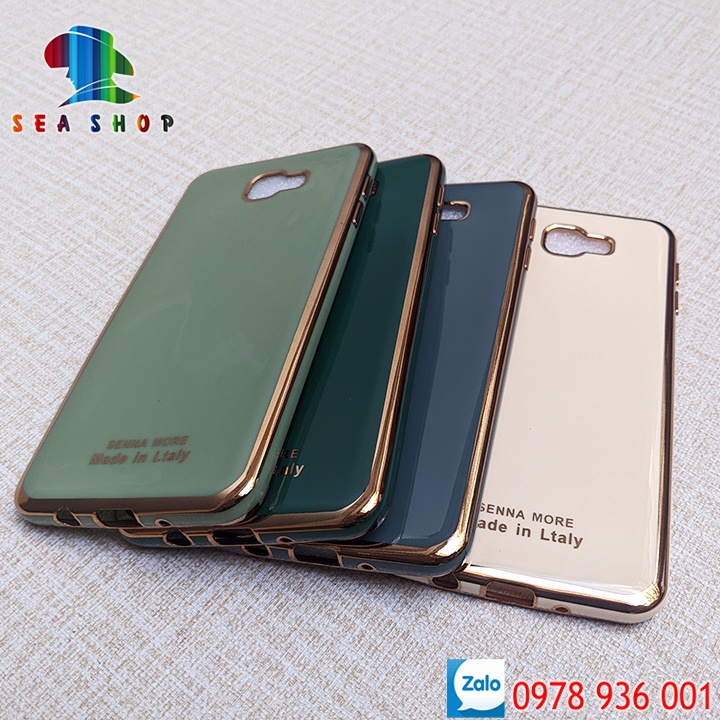 Ốp lưng Samsung J7 Prime SM-G610 - Nhựa dẻo -- VIỀN BỐNG -- Kính cường lực 9D