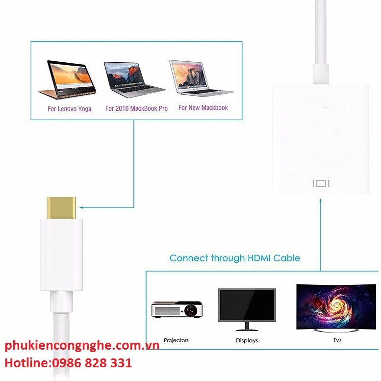 Cáp chuyển đổi USB 3.1 Type-C sang cổng HDMI