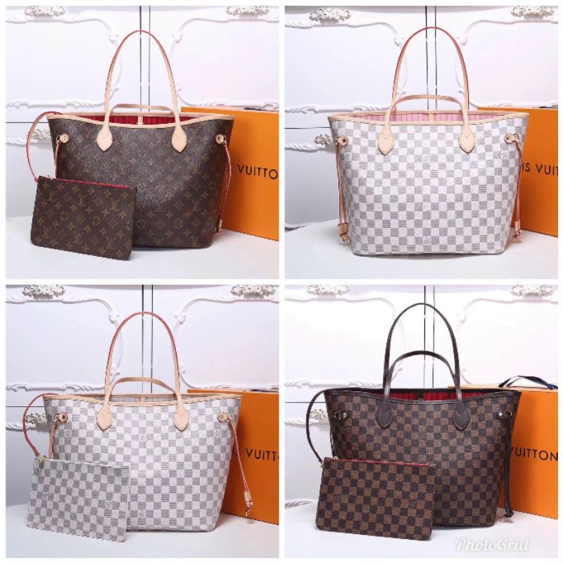Túi xách nữ cao cấp LV Neverfull sz32cm.hàng super bản Vip đẹp xuất sắc kèm túi giấy hóa đơn
