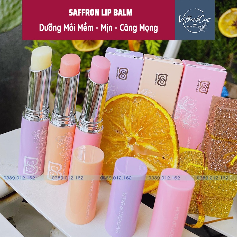 [ CHÍNH HÃNG ]Son dưỡng môi Saffron Lip Balm - tinh chất saffron nhụy hoa nghệ tây Hàn Quốc.