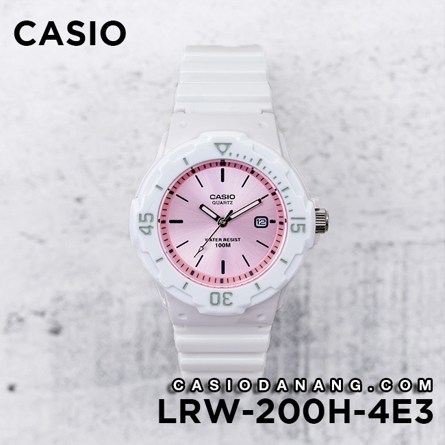 Đồng hồ nữ dây nhựa Casio chính hãng Anh Khuê LRW-200H-4E3VDF (34mm)