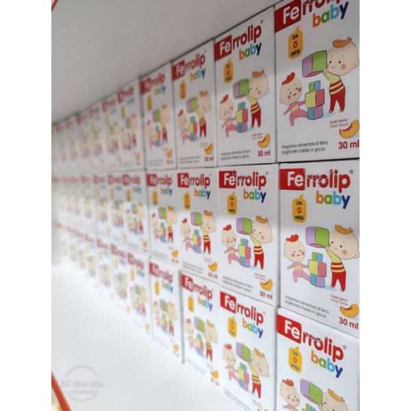 🆘 Sắt FERROLIP BABY sắt hữu cơ dạng siro nhỏ giọt nhập khẩu Italya
