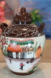 Bình ngâm rượu sứ Bát Tràng
