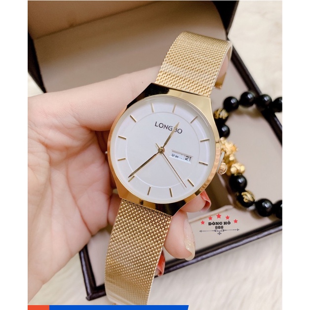 Đồng Hồ Nam Nữ Chống Nước , Chống Xước LONGBO 1179 + Tặng 1 vòng tỳ hưu phong thủy