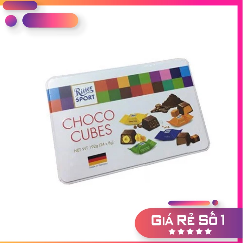 Socola Ritter Sport Chocolate Cubes Selection 192g