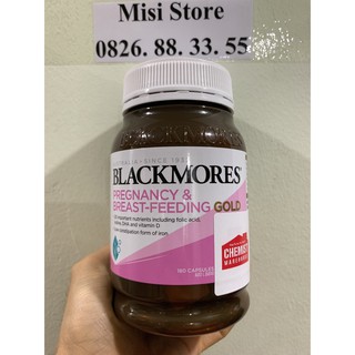 Viên uống cho bà bầu và sau sinh Blackmores Pregnancy & Breast Feeding Gold, 180 viên