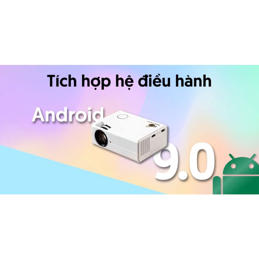 Máy chiếu mini Beecube X1 HD - 100 inch - Android 9.0 - Máy chiếu phim, máy chiếu Full HD 1080P, kết nối điện thoại