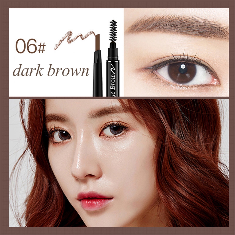 [Hàng mới về] Bút kẻ lông mày AOTUO hai đầu chống chấm nước đựng trong tối opp tiện dụng | BigBuy360 - bigbuy360.vn