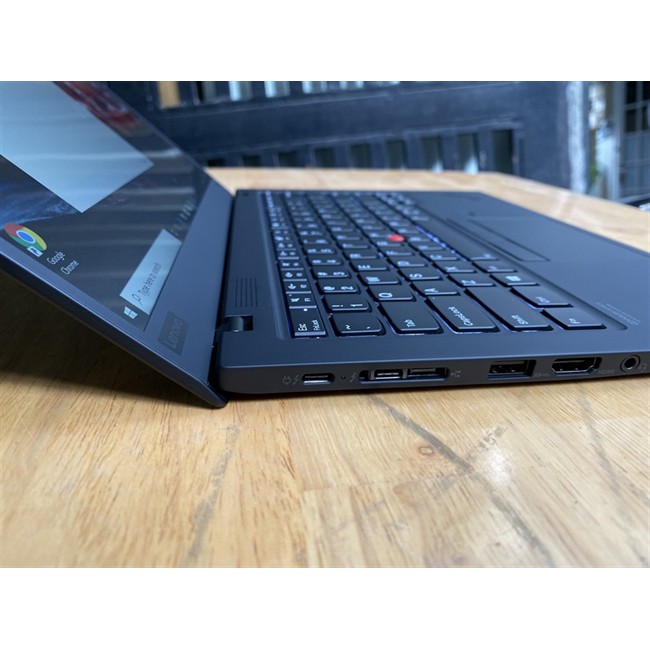 Laptop lenovo thinkpad X1 Carbon Gen 7, i7 8665u, 16G, ssd 256G, sạc 2 lần, giá rẻ (Còn bảo hành)'