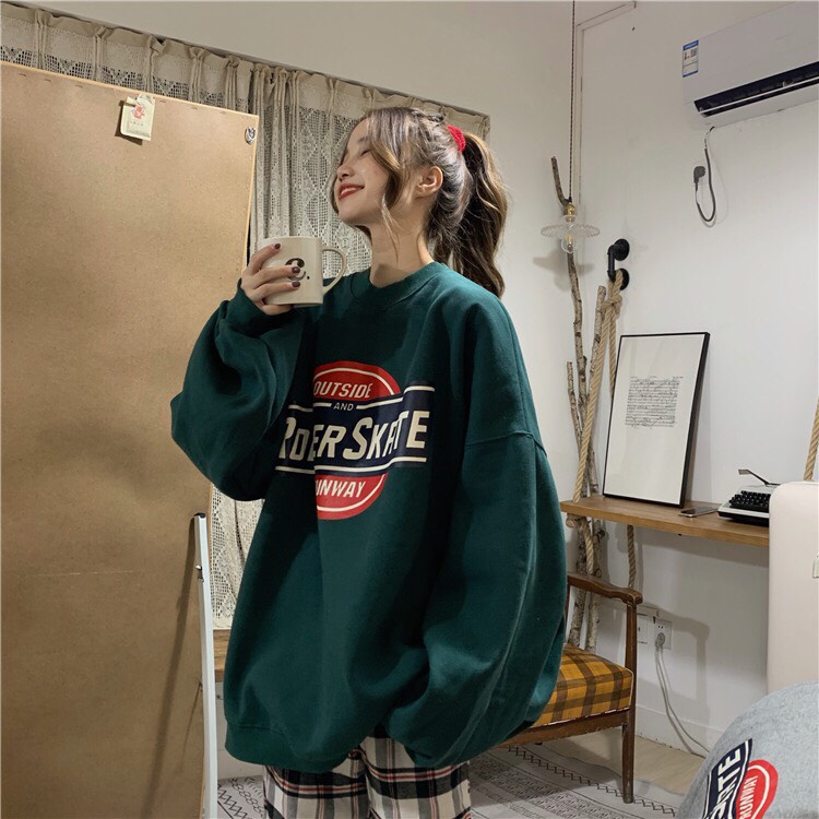 Áo 𝐒𝐖𝐄𝐀𝐓𝐄𝐑 𝐍𝐈̉ 𝐎𝐔𝐓𝐒𝐈𝐃𝐄 ROLLER SKATE ( 4 màu xanh , đen , vàng , xám ) | BigBuy360 - bigbuy360.vn