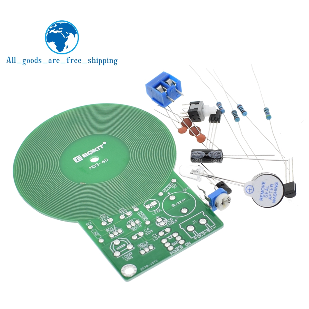Bộ Máy Dò Kim Loại Tzt Dc 3v-5v 60mm Không Cần Tiếp Xúc Kim Loại Điện Tử Diy