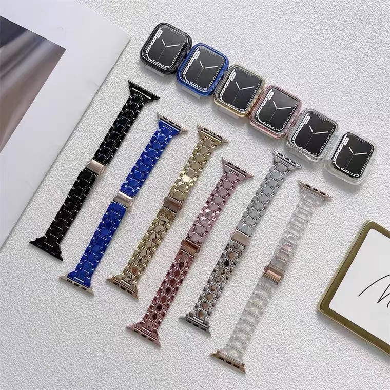 Dây Đeo Trong Suốt Thay Thế Cho Đồng Hồ Thông Minh Apple Watch 49mm 44mm 40 41 45mm Series 8 ultra Se / 654 Iwatch 123 38mm 42mm