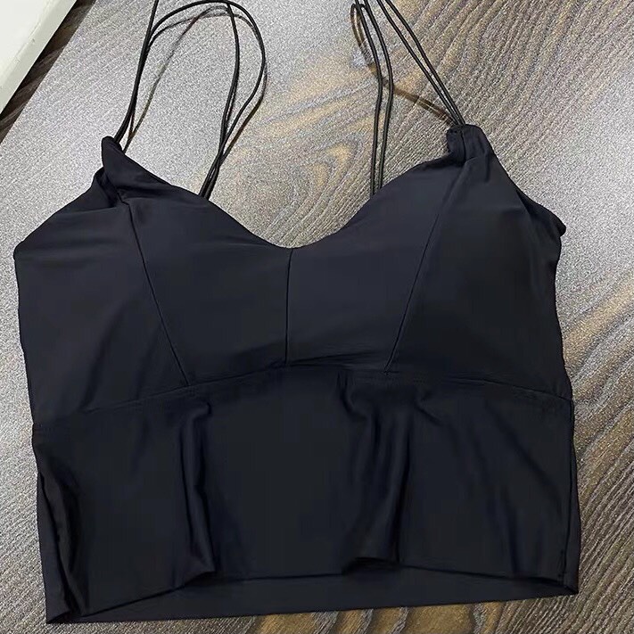 Áo Bra Hai Dây Nữ Croptop Dáng Ôm Có Mút Ngực PINK BOUTIQUE AD380