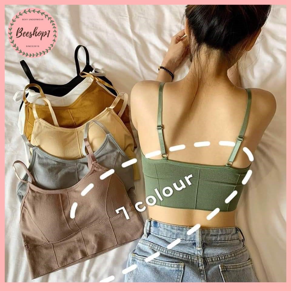 66HOAN15K21H_Hoàn 15k đơn 99k_Áo bra tập gym, áo ngực cotton có mút ngực mềm mại AC69