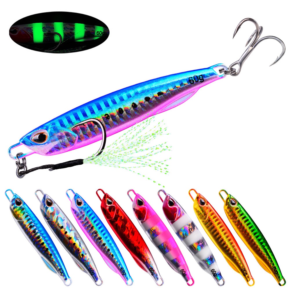 MUVAKO Mồi Câu Cá Nhân Tạo Phát Sáng Nhiều Màu Sắc 20G 30G 50G