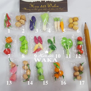 Mô hình Bịch Rau Củ Quả Hữu Cơ Mini 1/12