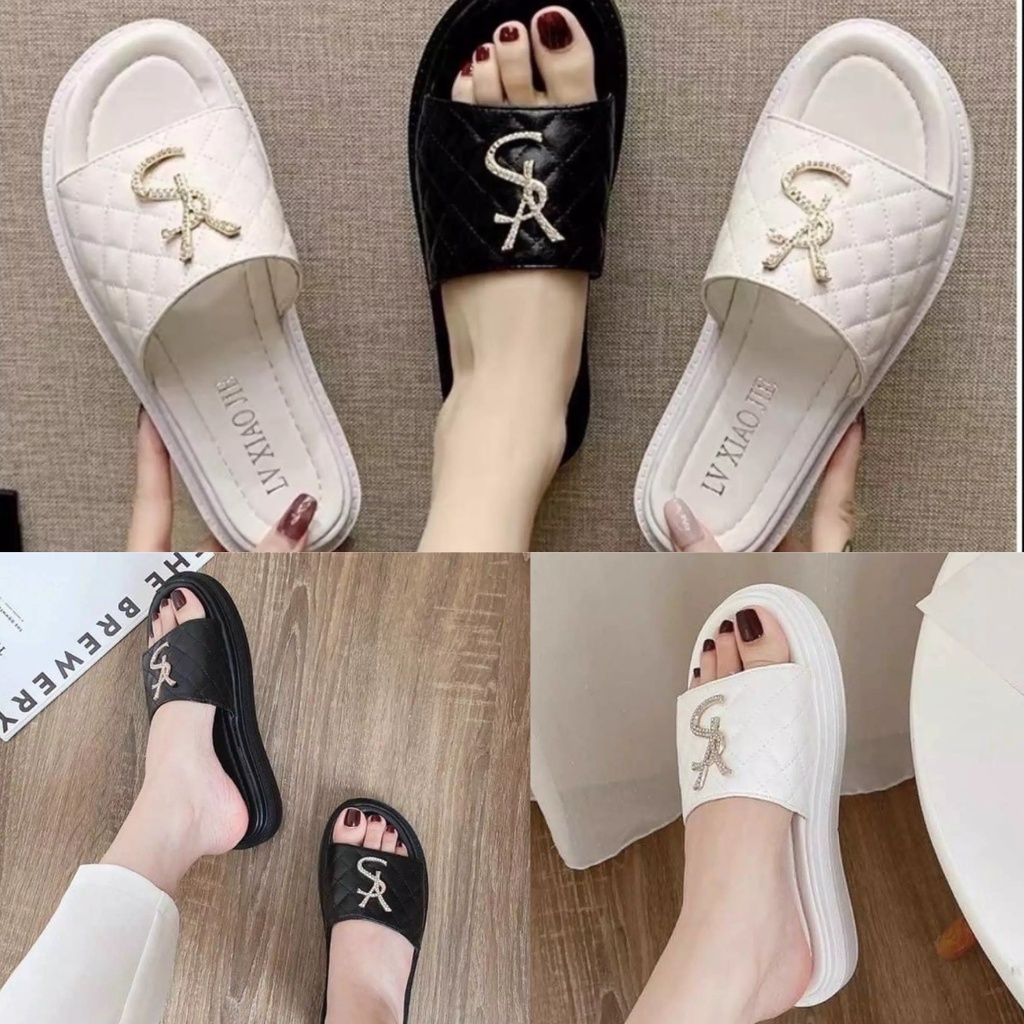 GIÁ SỐC  DÉP LÊ ĐẾ XUỒNG 3 PHÂN CHẦN CHỈ KHÓA ngẫu nhiên  CAO SU NON SIÊU ÊM CHÂN