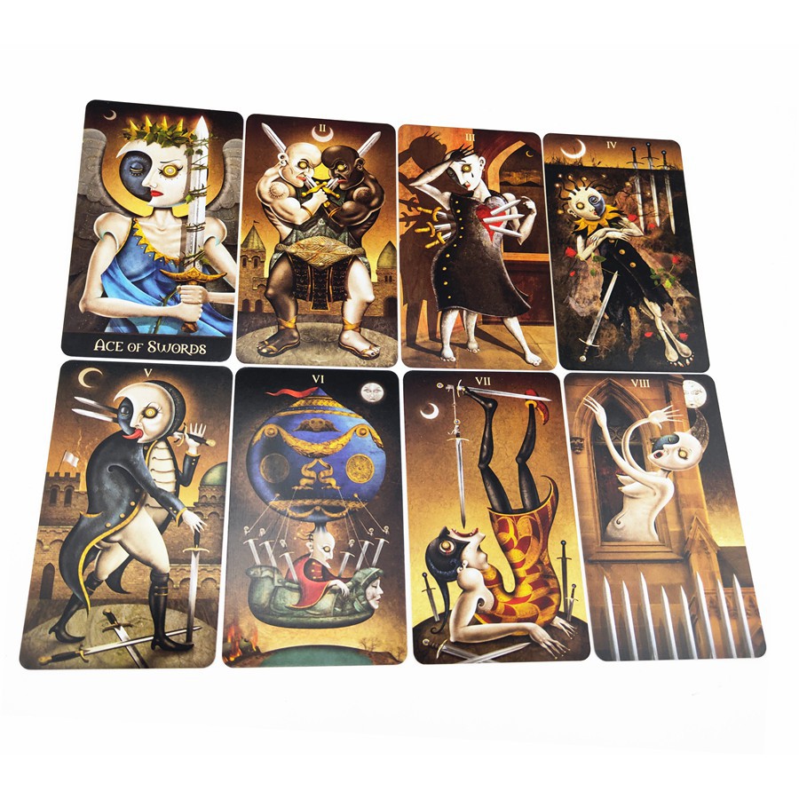 Combo Bài Bói Deviant Moon Tarot M18 Borderless Edition và Khăn Trải Tarot