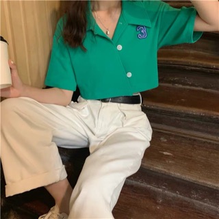 [ ORDER ] Áo croptop polo ulzzang