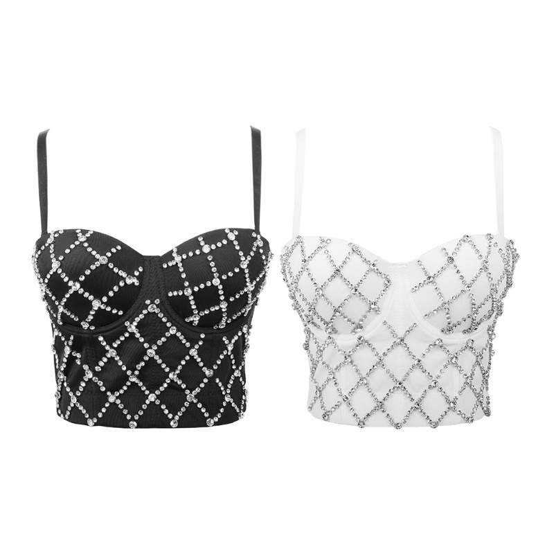 Áo Quây Ngực Dây Chéo Đính Đá Gợi Cảm Cho Nữ