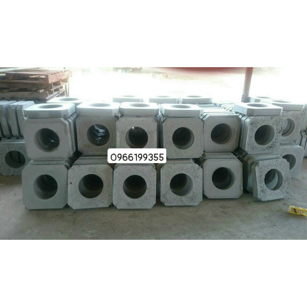 Bộ 10 Khuôn nhựa đúc gạch bê tông trồng cỏ 1 lỗ trang trí
