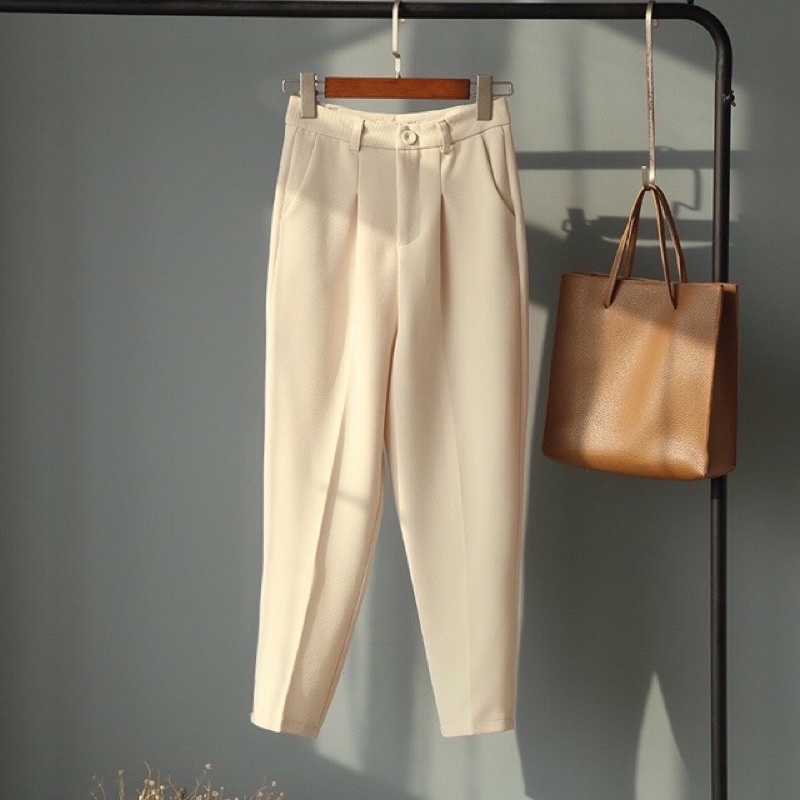 Quần baggy công sở quần tây nữ cạp cao mã mới 06