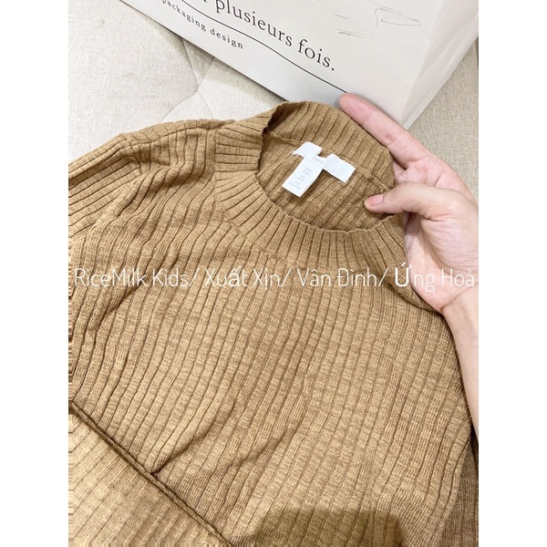 Bộ len hm màu nâu xuất dư xịn